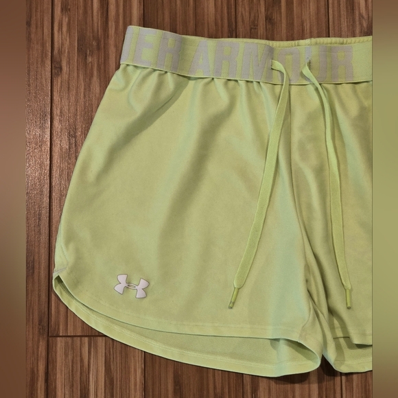 Under Armour Women's Lime Green Shorts - Picture 2 of 5